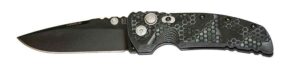 Hogue EX-01 3.5″ G-Mascus Black Cerakote G10 Frame Tread Folder Drop Point Blade