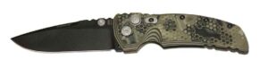 Hogue EX-01 3.5″ G-Mascus Green Cerakote G10 Frame Tread Folder Drop Point Blade