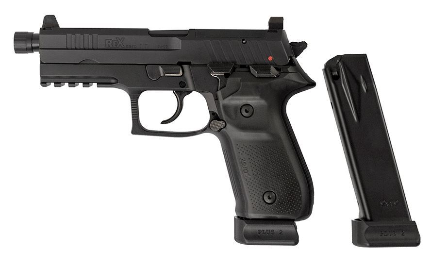 Arex Rex Zero 1 Tactical Black 9mm Semi-Automatic 20 Round Pistol