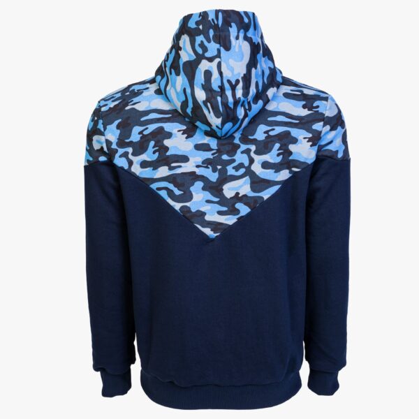 Arsenal Small Blue Camo Cotton-Poly Relaxed Fit Ascend Pullover Hoodie
