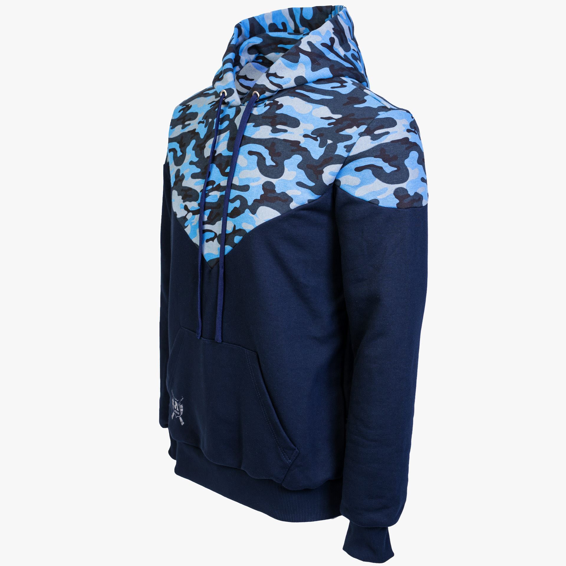 Arsenal X-Large Blue Camo Cotton-Poly Relaxed Fit Ascend Pullover Hoodie