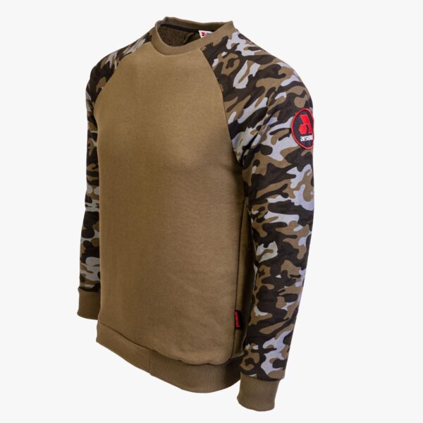 Arsenal X-Large Khaki / Camo Series Utility Cotton-Poly Standard Fit Pullover Sweater