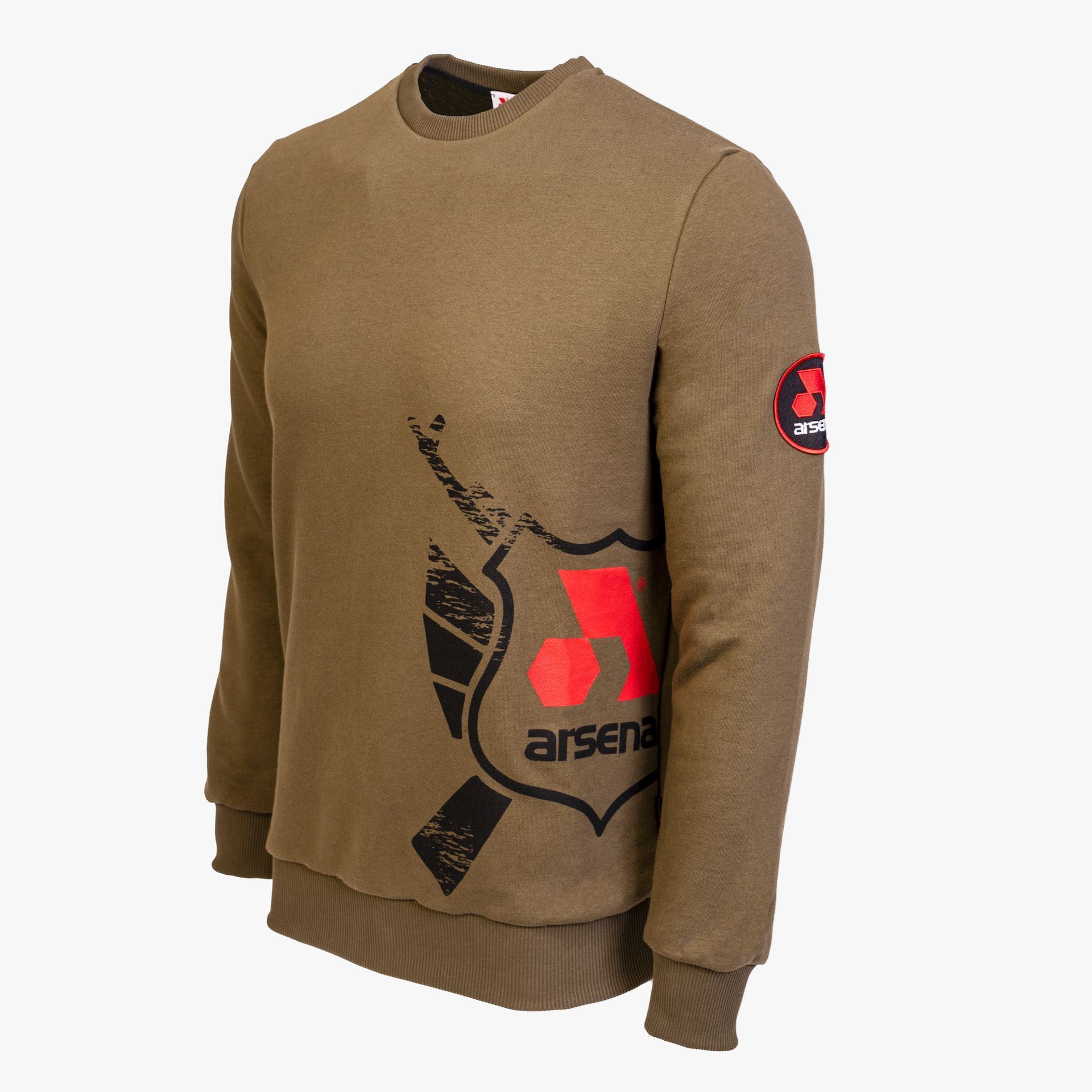 Arsenal XX-Large Khaki Cotton-Poly Standard Fit Alpha Pullover Sweater