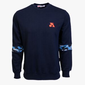 Arsenal Small Blue Cotton-Poly Standard Fit Flex Pullover Sweater