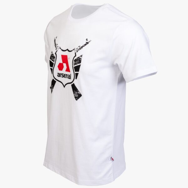 Arsenal X-Large White Cotton Relaxed Fit Classic T-Shirt