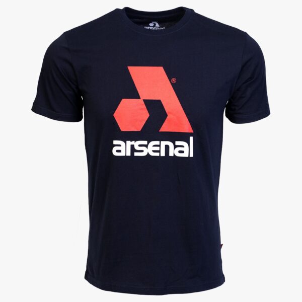 Arsenal Medium Blue Cotton Relaxed Fit Logo T-Shirt