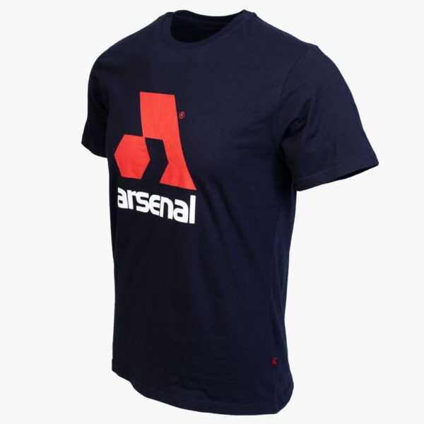 Arsenal Medium Blue Cotton Relaxed Fit Logo T-Shirt