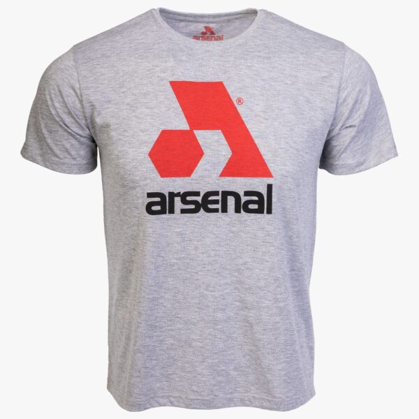 Arsenal Medium Gray Cotton Relaxed Fit Logo T-Shirt