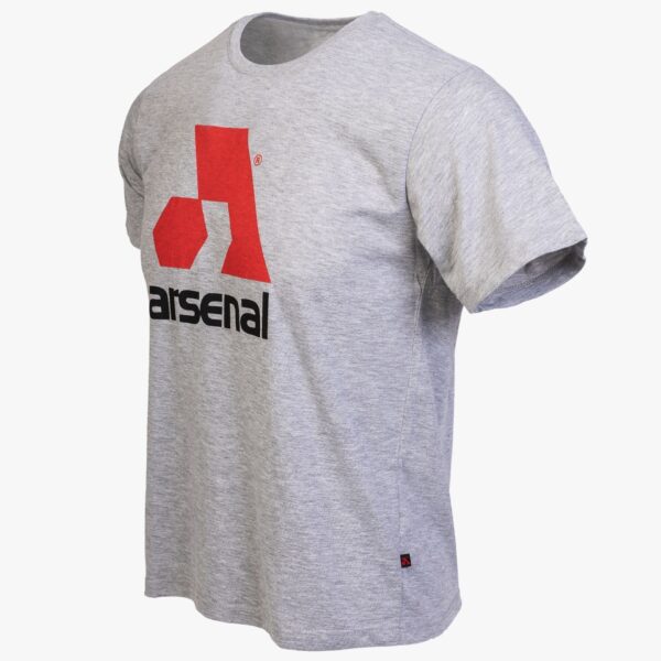 Arsenal Medium Gray Cotton Relaxed Fit Logo T-Shirt