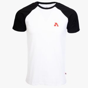 Arsenal Medium White / Black Cotton Relaxed Fit Retro T-Shirt