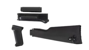 Arsenal Black Polymer Stock Set with Stainless Steel Heat Shield for Milled Receivers