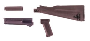 Arsenal 4 Piece Plum AK47 / AK74 NATO Length Stock Set for Stamped Fixed Receivers