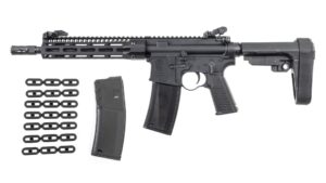 Troy Industries A4 Pistol 5.56 NATO AR-15 SBA3 Brace 30rd w/ Squid Grip and Magazine Kit