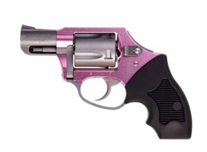 Charter  Arms – THE PINK LADY .38 Special 2″ 5rd Compact Grip DAO Hammer Pink/Stainless Steel