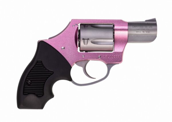 Charter  Arms – THE PINK LADY .38 Special 2″ 5rd Compact Grip DAO Hammer Pink/Stainless Steel