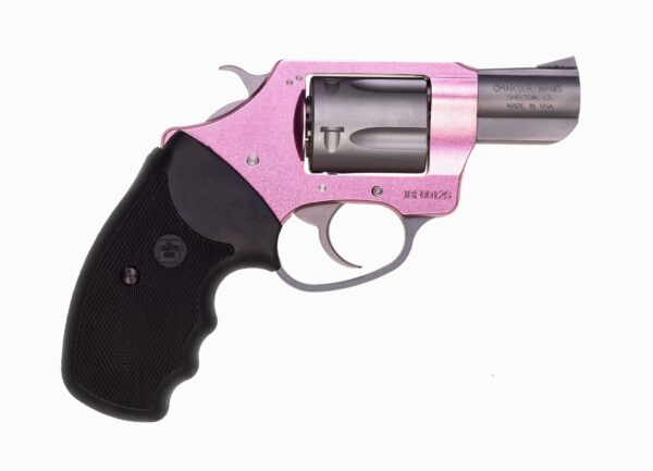 Charter  Arms – THE PINK LADY .38 Special 2″ 5rd Full  Grip Pink/Stainless Steel CA MA